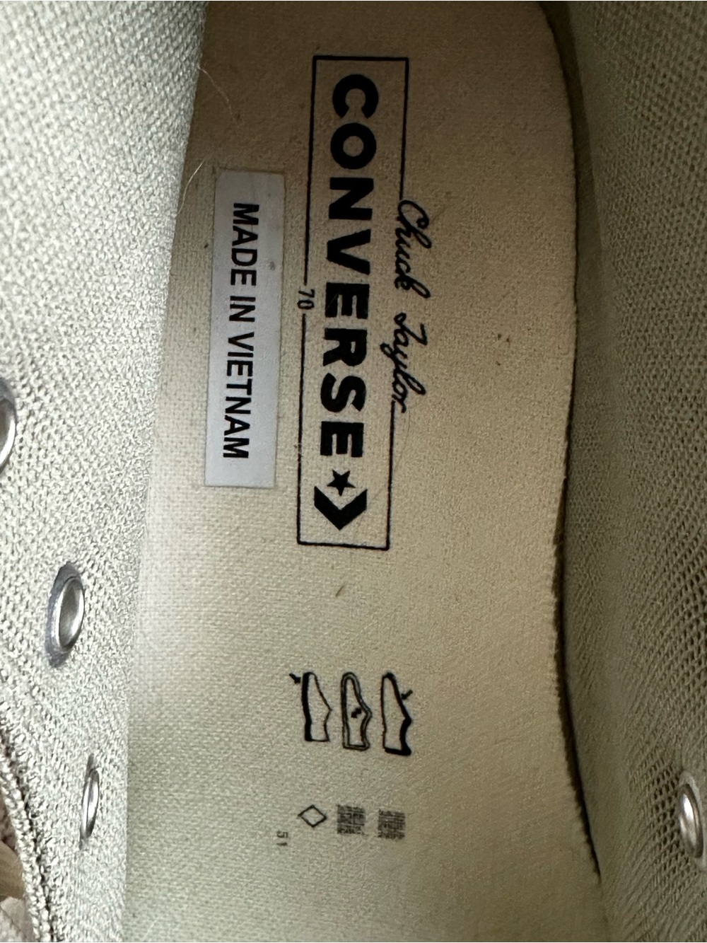 Converse Women’s Chuck Taylor All Star Chuck 70 De Luxe Heel Olive Green Sz 6.5 - Picture 6 of 7